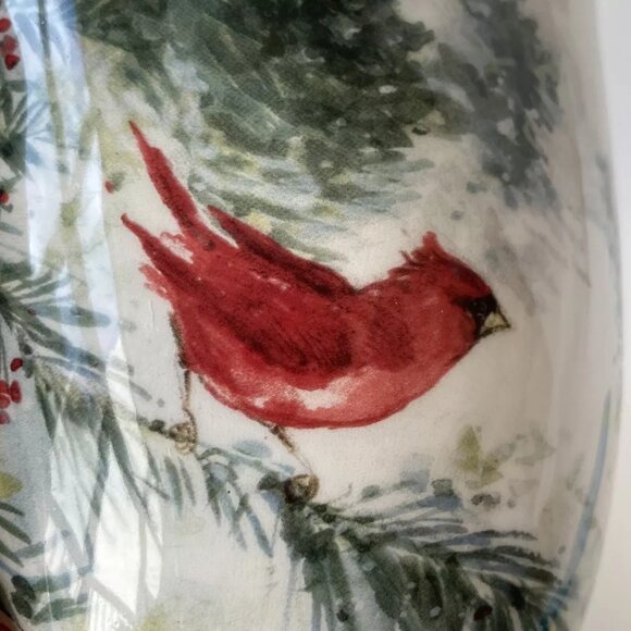 Red Cardinal Cracker Barrel Coffee Mug Cup Christmas Ceramic Susan Winget Robin - Picture 6 of 12